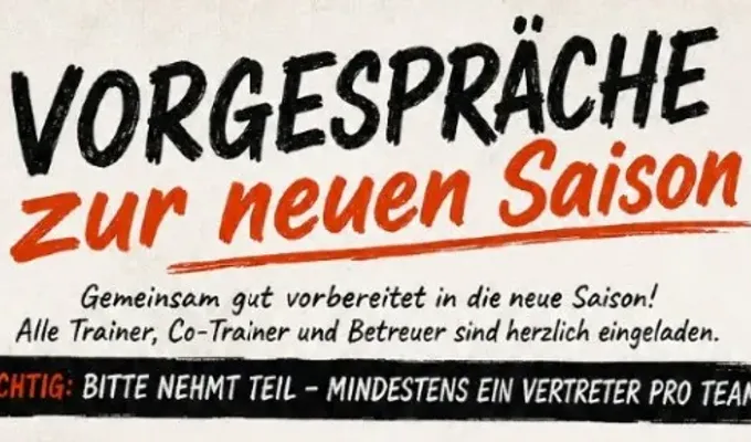 Einladung zur den Teambesprechungen