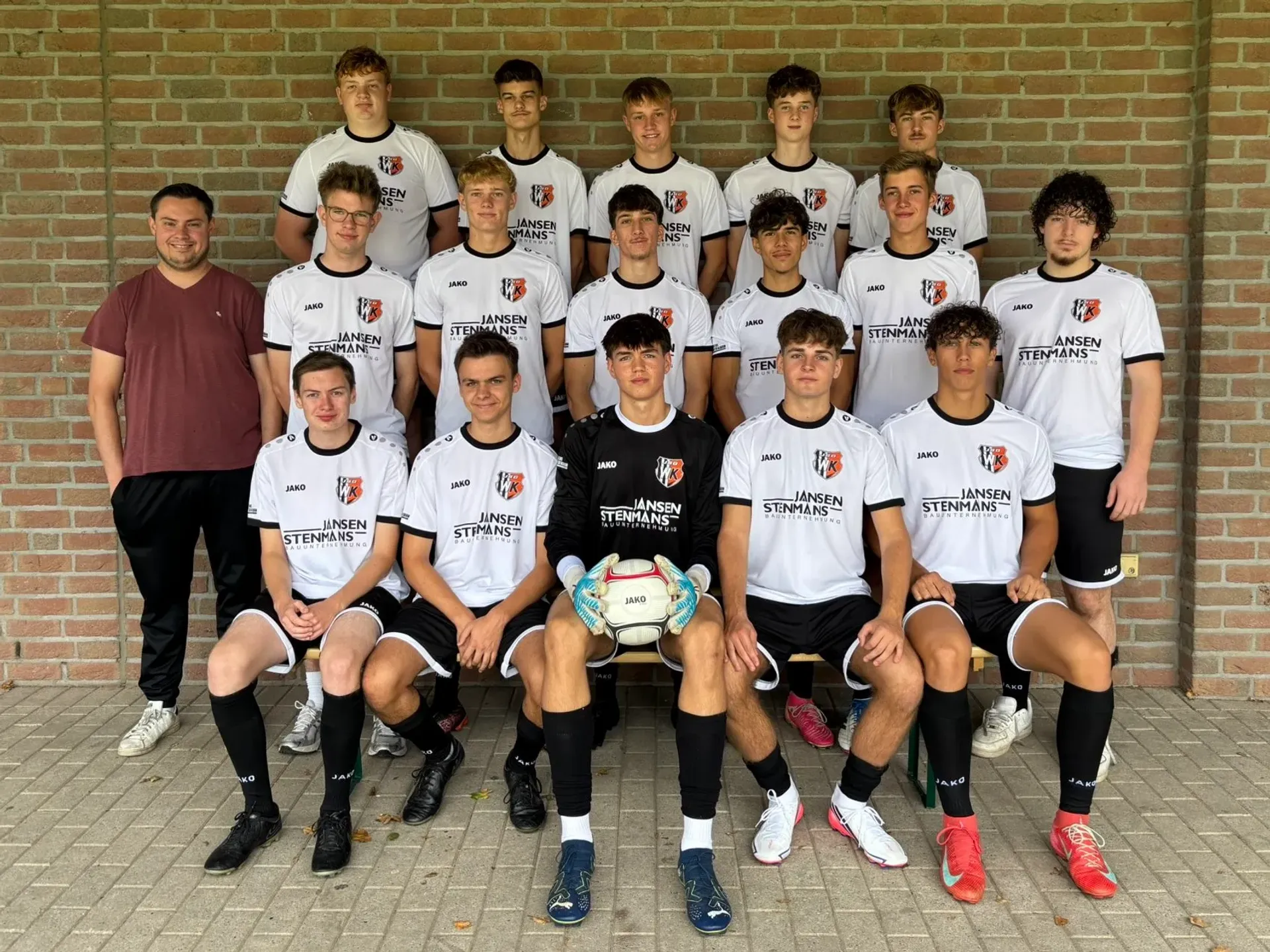 Mannschaftsfoto JSG Wetten/Kapellen A Jugend